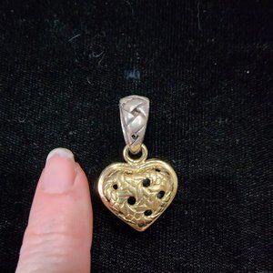 Sarah Jane Saint Sterling 18K gold Heart Pendant